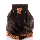 Louis Vuitton Vintage Montsouris Backpack Monogram Canvas GM