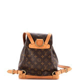 Louis Vuitton Vintage Montsouris Backpack Monogram Canvas MM