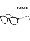 Luxury Burberry Eyewear Blue Light Lens Round Eyeglasses Black