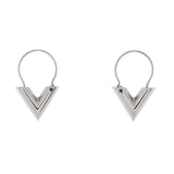 Louis Vuitton Essential V Hoop Earrings Metal