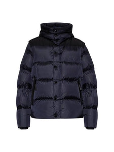 Luxury Burberry Detachable Sleeve Hooded Padding Navy