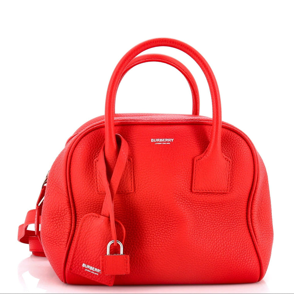 Burberry Cube Small Leather Bag in Red – Bags Junction