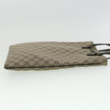 Gucci GG Canvas Hand Bag PVC Leather Gray 117551 31735
