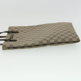 Gucci GG Canvas Hand Bag PVC Leather Gray 117551 31735