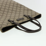 Gucci GG Canvas Hand Bag PVC Leather Gray 117551 31735