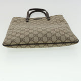 Gucci GG Canvas Hand Bag PVC Leather Gray 117551 31735