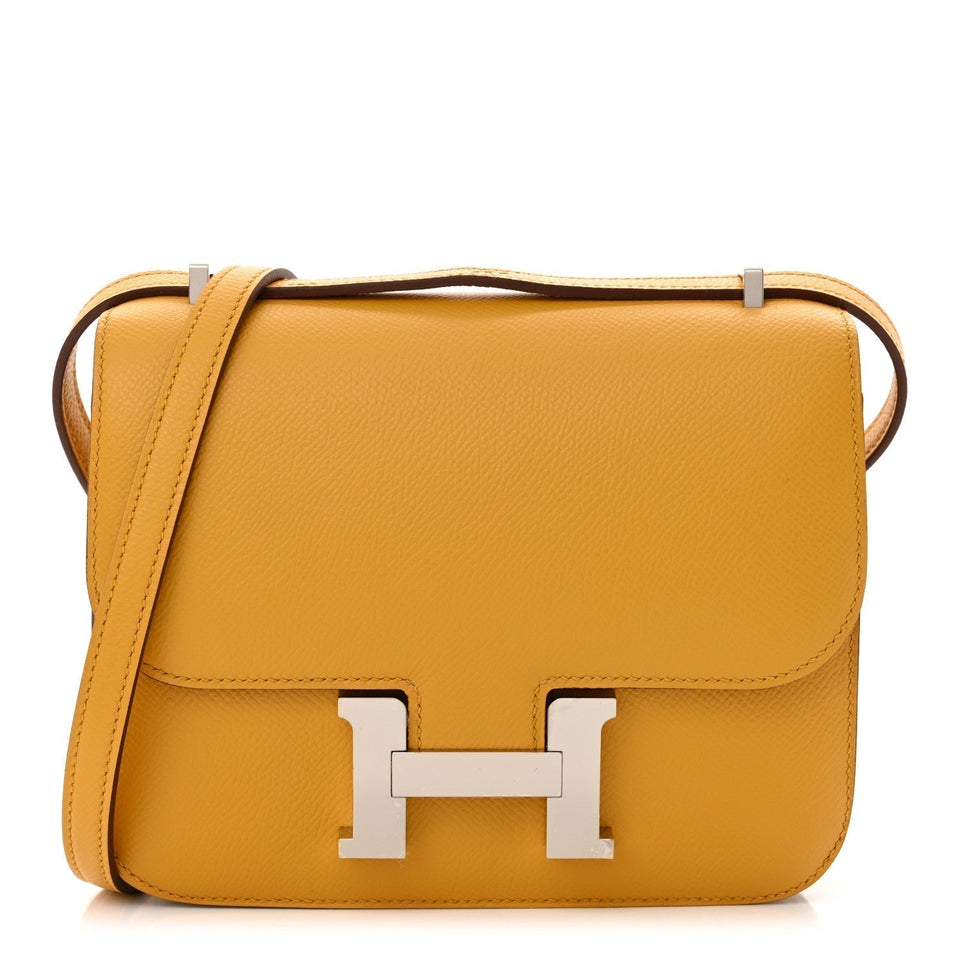 Hermes Epsom Constance 18 Jaune Ambre