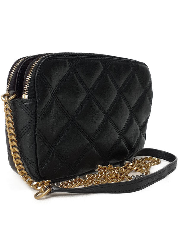 Saint Laurent- Paris Becky Double Zip Pouch Chain Shoulder Bag