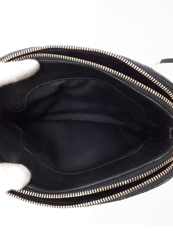 Saint Laurent- Paris Becky Double Zip Pouch Chain Shoulder Bag