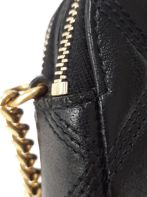 Saint Laurent- Paris Becky Double Zip Pouch Chain Shoulder Bag