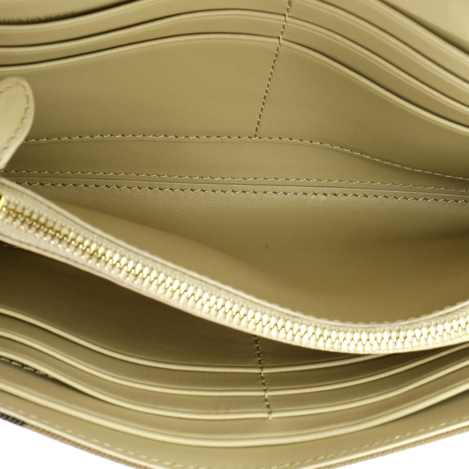Burberry Hannah Envelope Wallet on Strap – Leather & House Check Canvas | Bags Junction