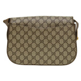 Gucci GG Canvas Shoulder Bag PVC Leather Beige 32392