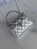 Chanel Silver Mini Quilted Chain Bag – Bags Junction