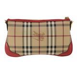 Luxury Burberry Nova Check Shoulder Bag PVC Leather bright rose 3910756 Auth 32762A
