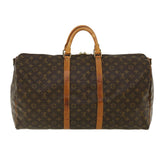 Louis Vuitton Monogram Keepall Bandouliere 55 Boston Bag LV Auth