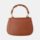 Gucci Bamboo 1947 Top Handle Bag Leather Medium Tan Brown