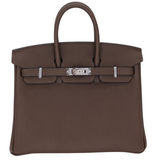 Hermes25cm Birkin Ecorce Togo Leather Palladium Hardware