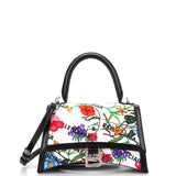 Gucci x Luxury Balenciaga Trending 2025 The Hacker Project Hourglass Top Handle Bag Flora Canvas Small