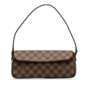 Louis Vuitton Recoleta Shoulder Bag Brown PVC Louis Vuitton