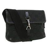 Gucci GG Canvas Bum Bag Waist Bag Black 92543 33124