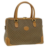 Gucci Micro GG Canvas Hand Bag PVC Leather Beige 33212