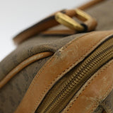 Gucci Micro GG Canvas Hand Bag PVC Leather Beige 33212