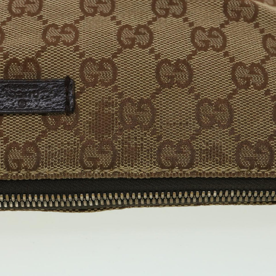 Gucci GG Canvas Shoulder Bag Brown 114273 33264