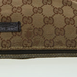 Gucci GG Canvas Shoulder Bag Brown 114273 33264