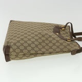 Gucci GG Canvas Shoulder Bag PVC Leather Brown 33271
