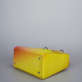 Christian Dior Lady Dior Medium Bag in Gradient Yellow and Orange Box Calf Leather