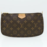 Louis Vuitton Monogram Multi Pochette Accessoires Pouch Khaki LV 33620A Clutch