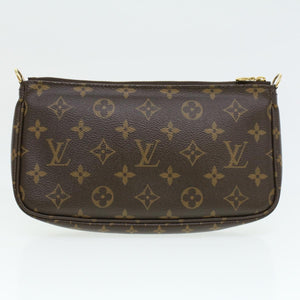 Louis Vuitton Monogram Multi Pochette Accessoires Pouch Khaki LV 33620A Clutch