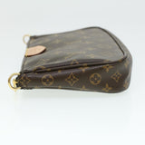 Louis Vuitton Monogram Multi Pochette Accessoires Pouch Khaki LV 33620A Clutch