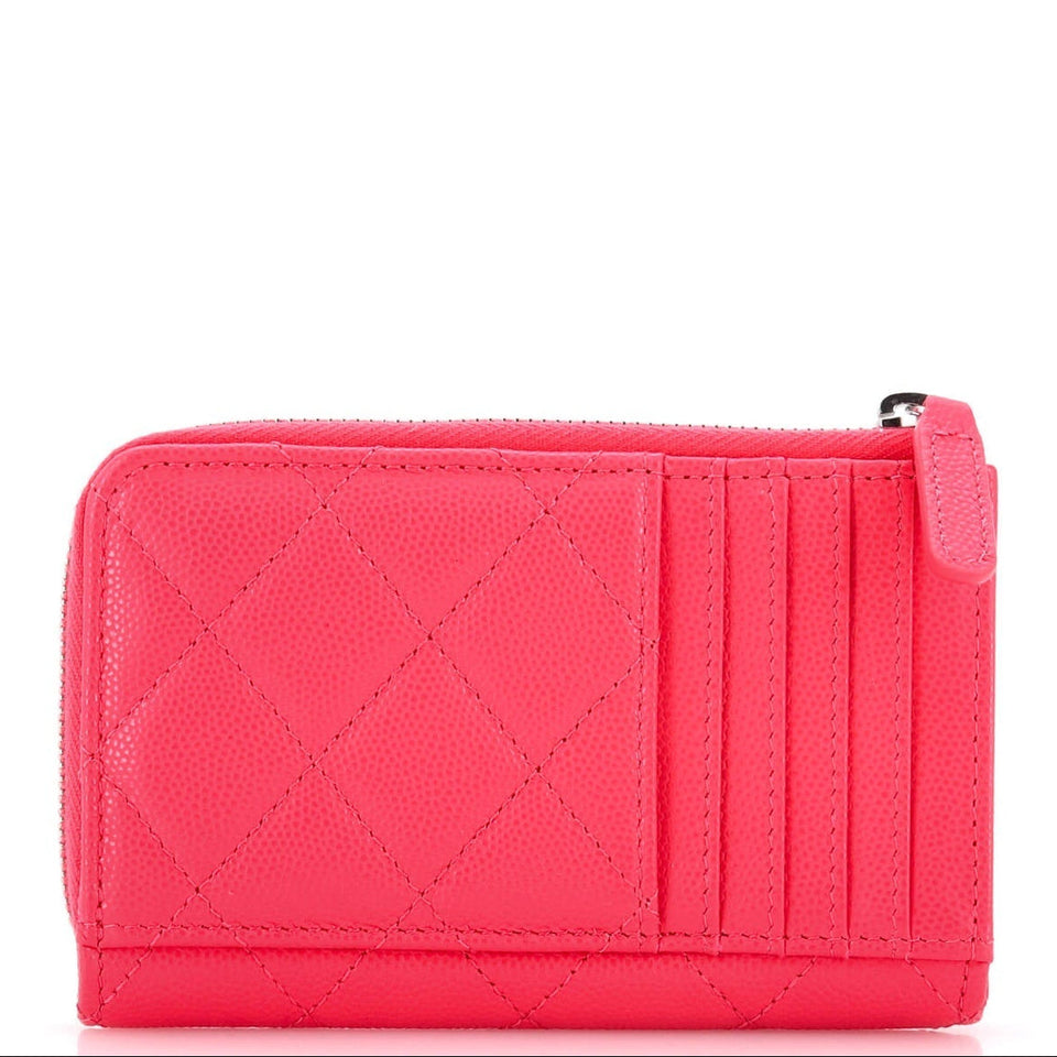 Chanel Cut Out Quilted Caviar Zip Card Holder – Bags Junction