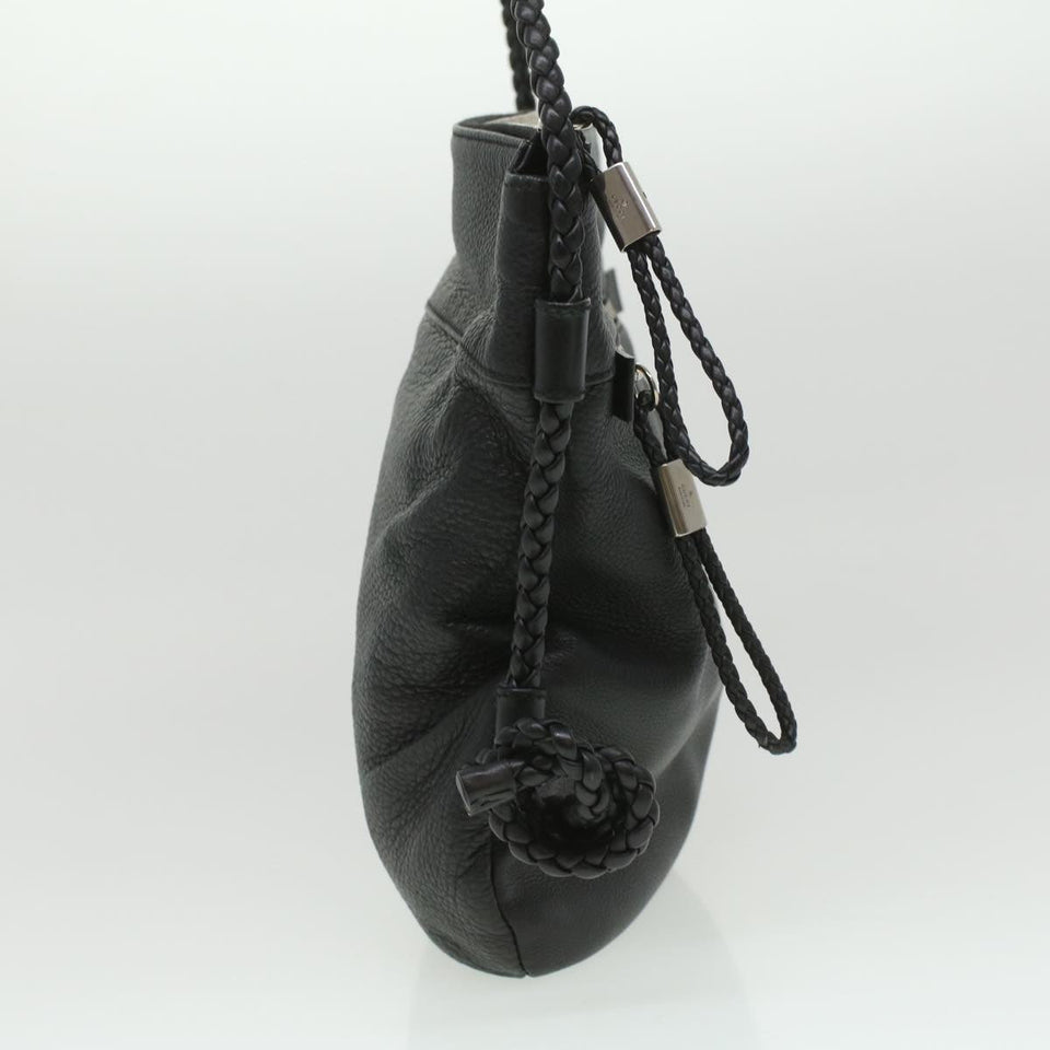 Gucci Interlocking Shoulder Bag Leather Black 268244 33887