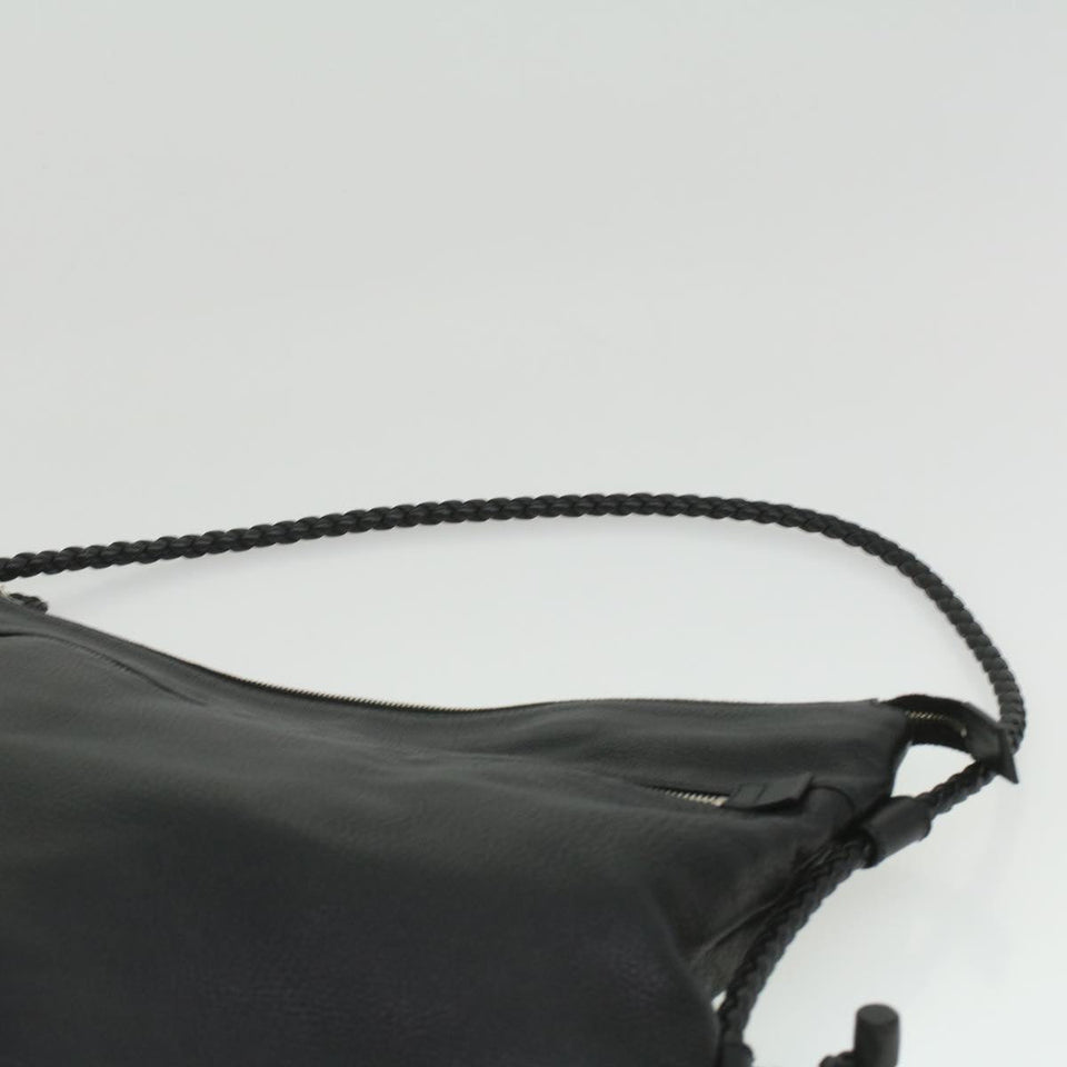 Gucci Interlocking Shoulder Bag Leather Black 268244 33887