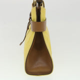 Gucci Bamboo Shoulder Bag Canvas Yellow 33904