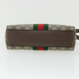 Gucci GG Supreme Web Sherry Line Ofidia Shoulder Bag Beige Red 499621 33921A