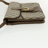 Gucci GG Canvas Shoulder Bag PVC Leather Beige 34027