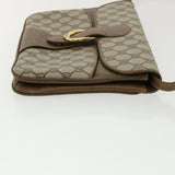 Gucci GG Canvas Shoulder Bag PVC Leather Beige 34027