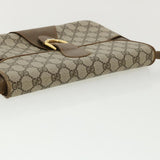 Gucci GG Canvas Shoulder Bag PVC Leather Beige 34027