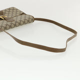 Gucci GG Canvas Shoulder Bag PVC Leather Beige 34027