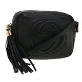 Gucci Soho Shoulder Bag Leather Black 308364 34091
