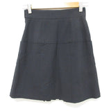Chanel Coco Mark Seersucker Pleated Skirt