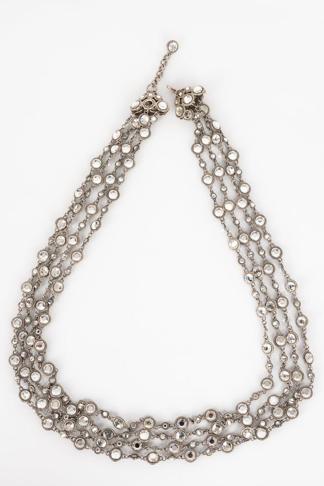 Chanel Swarovski Crystal Long Necklace – Fall/Winter 1998 Collection | Bags Junction