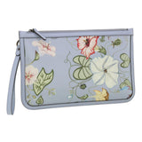Gucci botanical illustration Clutch Bag Canvas Blue 379277 34316