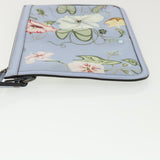 Gucci botanical illustration Clutch Bag Canvas Blue 379277 34316