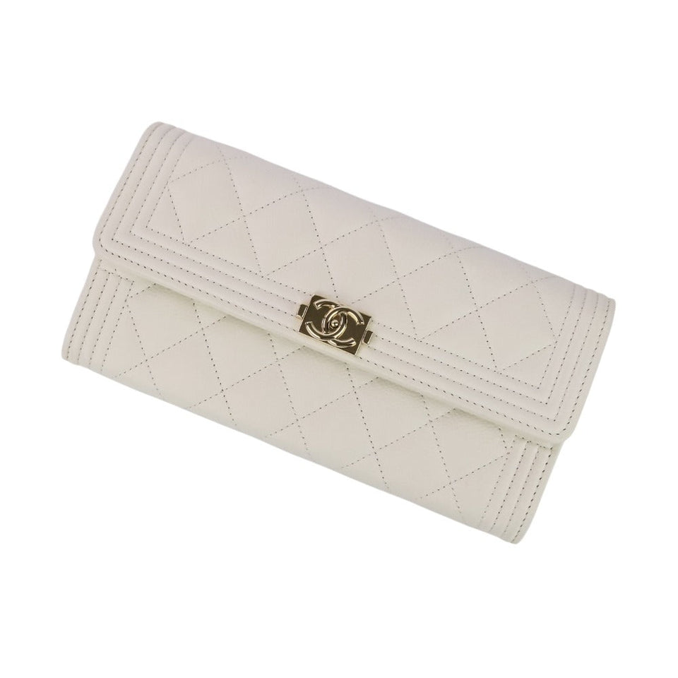 Chanel Boy Chanel Caviar Leather Long Wallet