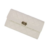 Chanel Boy Chanel Caviar Leather Long Wallet