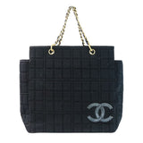 Chanel Choco Bar Cotton Jersey 2way Handbag